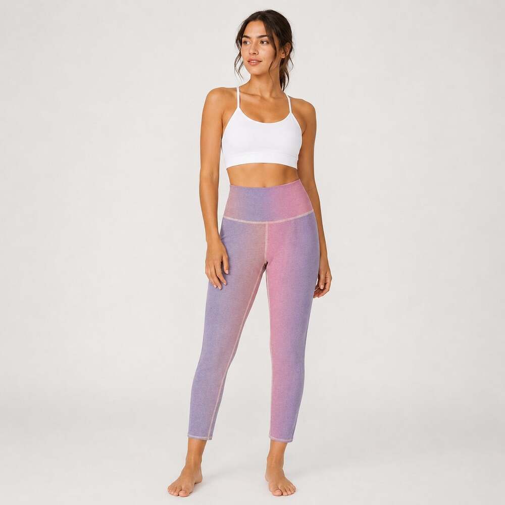Beyond Yoga SoftMark Caught In The Midi High Waisted Legging Pink Purple Small